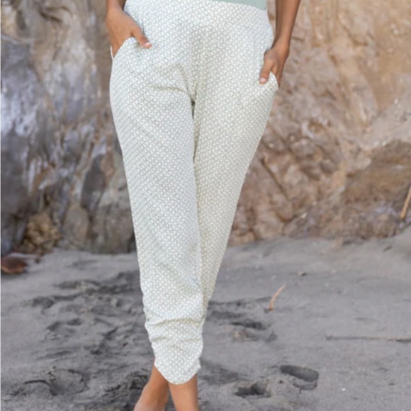 Green Patterned Pants - Picture 2 of 2